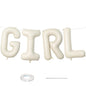 40 Inch Beige OH BABY Balloon for Baby Shower, Large Cream White Oh Baby Balloons Letters with Ribbon, Neutral Ivory Alphabet Oh Baby Balloon Banner Sign for Gender Reveal Backdrop Party Decorations