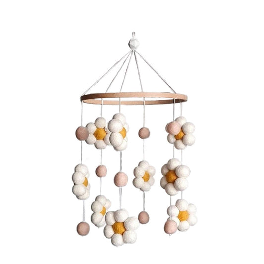 Baby Crib Mobile Crib Hanging Toy, Boho, Stroller Hanging Toy, Wind Chime Photography Props for Stroller, Nursery, Style B