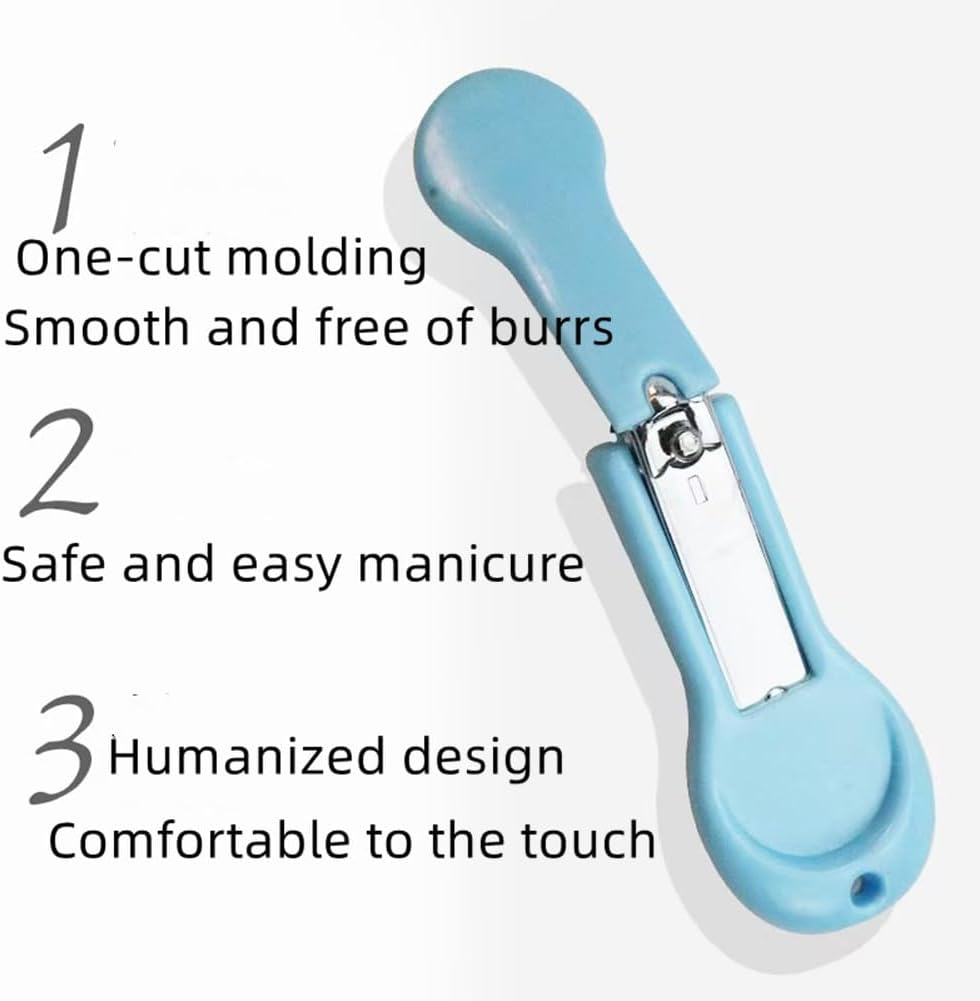 Baby Nail Clippers，2 Pack Nail Clippers，for Trimming Baby's Fingers or Toes，Blue and Pink Toddler Nail Clipper，Be Suitable for；Infant, Toddler, Kids