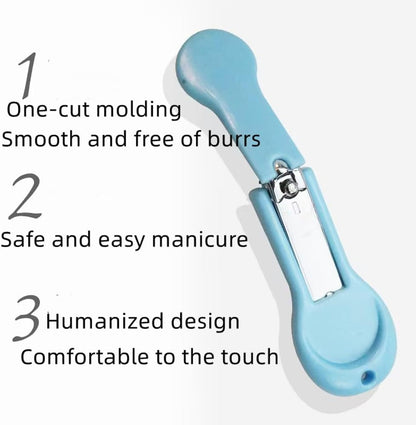 Baby Nail Clippers，2 Pack Nail Clippers，for Trimming Baby's Fingers or Toes，Blue and Pink Toddler Nail Clipper，Be Suitable for；Infant, Toddler, Kids