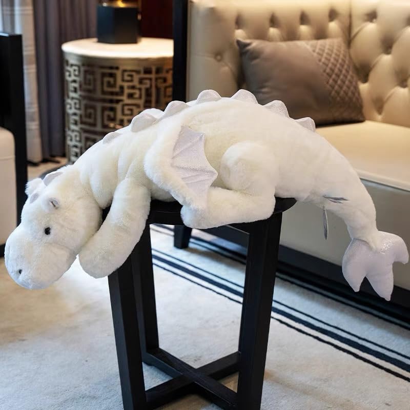 43.3Inches 7Lbs Blue Weighted Dragon Stuffed Animal, Large Blue Weighted Dragon Plush Toy for Kids and Adults(2025 Update Version)