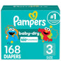 Pampers Diapers - Baby Dry - Size 1, 44 Count, Absorbent Disposable Infant Diaper (Packaging May Vary)