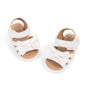 Meckior Baby Toddler Infant Girls PU Leather Soft Open Toe Summer Sandals Flower Princess Flat Shoes
