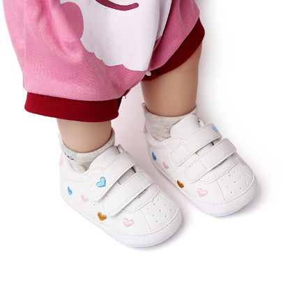 Baby Girls Boys Shoes Soft Anti-Slip Sole Newborn First Walkers High Top Canvas Denim Unisex Infant Sneaker