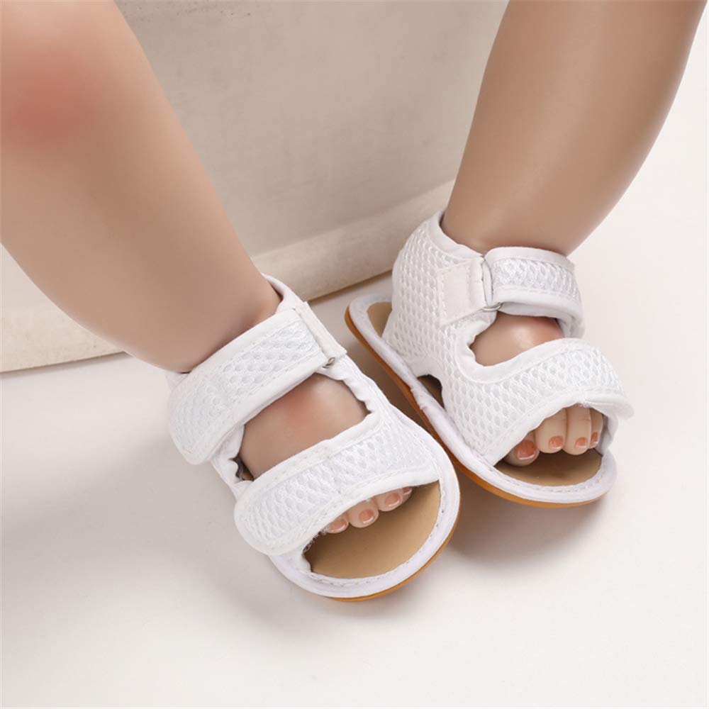 Timatego Baby Boys Girls Sandals Non Slip Soft Sole Outdoor Athletic Shoes Infant Toddler First Walker Crib Summer Shoes 3-18 Months