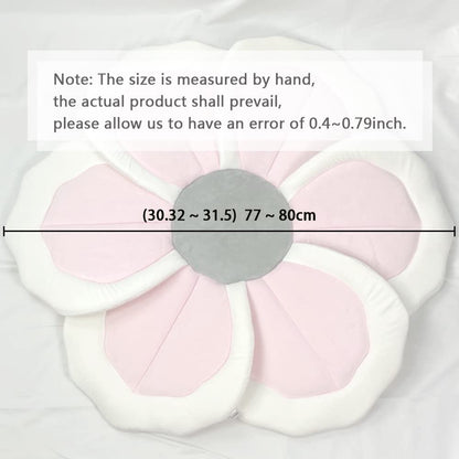 Baby Bath Pad for Infant Bathtub Sink - Flower Mat Tub Lounger - Petal Soft Supports Newborn Bathing Insert Seat - 31" (Pink)