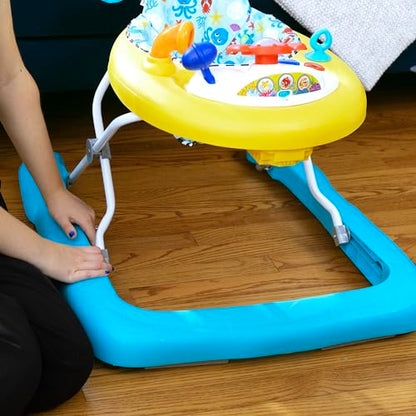 Baby Einstein Sky Explorers Baby Walker Activity Center and Sensory Play Learning-Toy with Lights, Songs and Sounds, Age 6 Months+, Blue