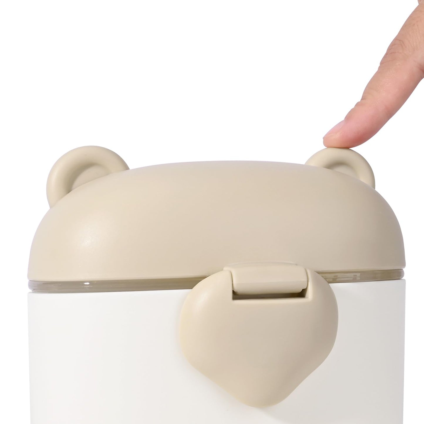 Bebamour Baby Formula Dispenser On The Go, Formula Container to Go, Formula Holder for Travel, Candy Fruit Snack Storage Container with Scoop and Leveller (Black)