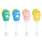 Toddler Toothbrush with Tongue Cleaner, Extra Soft Bristles for Kids 1-6，BPA-Free Baby Toothbrush with Ergonomic Grip & Non-Slip Handle， Kid Toothbrush for Gentle Care & Safe Brushing (Pink, 1 Count)