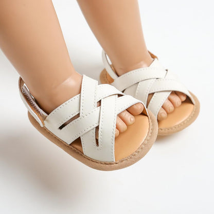 Baby Girl Sandals Summer Crib Shoes Bowknot Soft Sole Infant Girls Princess Dress Flats First Walker Shoes