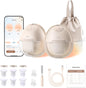 eufy Heated Wearable Breast Pump S1, Hands-Free Breast Pump with Industry-Leading HeatFlow™ Tech, App-Controlled OptiRhythm™, Hospital-Grade Suction, Leakproof, Slim and Ultra-Quiet for in-Bra Use