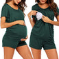 Ekouaer Womens Maternity Pajamas Nursing Pjs for Breastfeeding Soft Postpartum Lounge Sets Sleepwear Layer Pregnancy Clothes