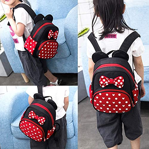 Cute Mini Backpack for Girls Toddler Bookbag Little Kids Backpacks for Toddler Backpack Baby Daycare Bag Child Kindergarten Preschool Book Bags Mouse Toys Travel Small Girl Backpacks Accessories