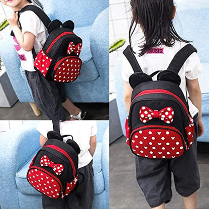 Cute Mini Backpack for Girls Toddler Bookbag Little Kids Backpacks for Toddler Backpack Baby Daycare Bag Child Kindergarten Preschool Book Bags Mouse Toys Travel Small Girl Backpacks Accessories