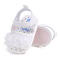 GDSDYM Infant Baby Girls Summer Sandals with Flower Bowknot Soft Sole Wedding Dress Flats Newborn First Walkers Crib Dress Shoes