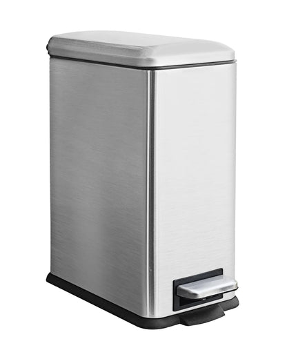 Diaper Pail, Baby Diaper Trash Can with Removal Inner Liner, Childproof Lock, Stainless Steel Garbage Pail with lid, Soft Close, Odor Control Diaper Disposal Bin, 4 Gallon Pink Diaper Can