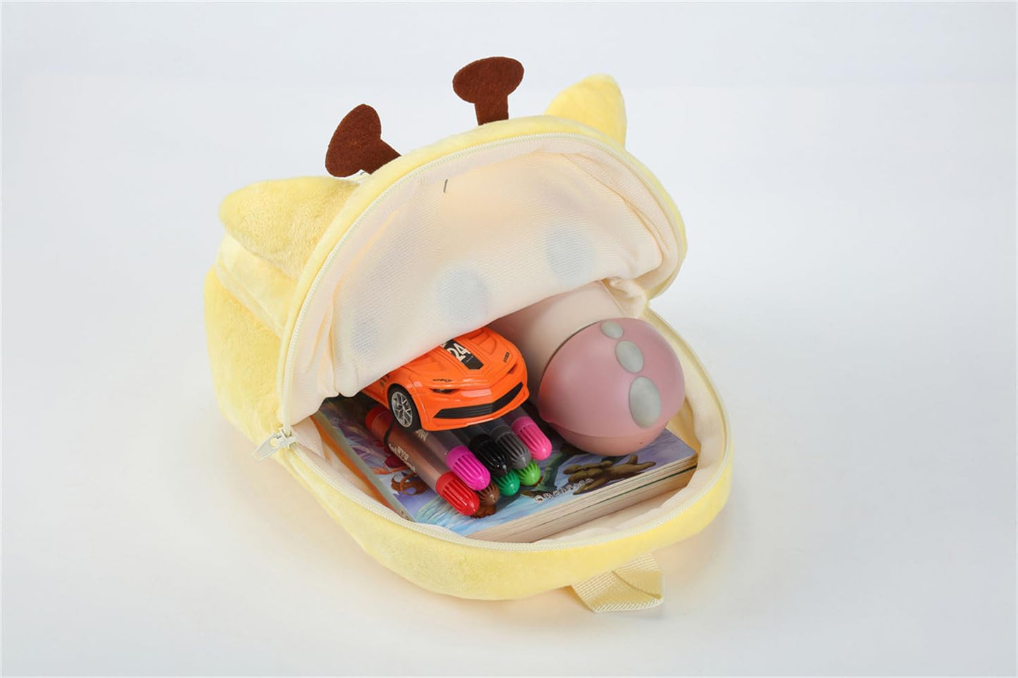 Cute Plush Toddler Backpacks Mini Brown Owl Backpack for Kids Real Littles Backpack for Boy Girl