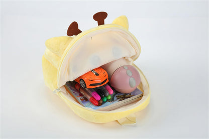 Cute Plush Toddler Backpacks Mini Brown Owl Backpack for Kids Real Littles Backpack for Boy Girl