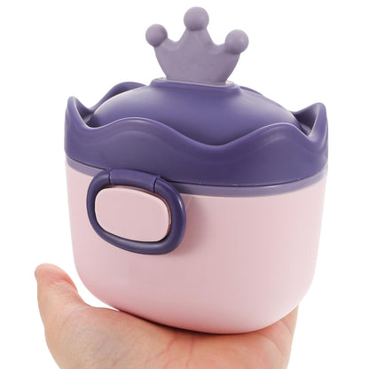 Kisangel Mixing Bottle Dispenser Stackable Bottles Milk Powder Dispenser Food Portable Container with Scoop pp Purple Milk Powder Box