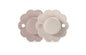 Suavinex Wonder Baby Pacifier, SX Pro Silicone Nipple, Reversible, Non Irritating Shield Design, 2 Pk Pacifiers 0-6 Months, Made in Europe, Mauve/Chalk