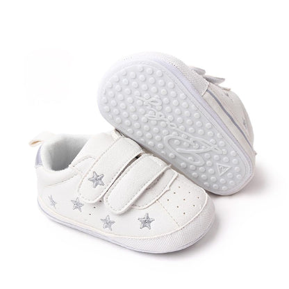 Clowora Baby Boys Girls Shoes Non-Slip Rubber Sole Sneakers Infant First Walking Toddler Crib Shoes Newborn Loafers Flats.
