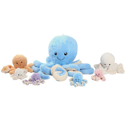 DENTRUN Octopus Stuffed Animals, Giant Octopus Plush Doll Play Toys for Kids Girls Boys Adults Birthday Xmas Halloween Present Stuffed Sea Animals Plushie, 7/16/24/32 Inches, 5 Colors