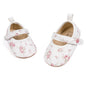 Meckior Infant Baby Girls Boys Handmade Princess Flats Toddler First Walkers Soft PU Leather Non-Slip Crib Wedding Dress Shoes