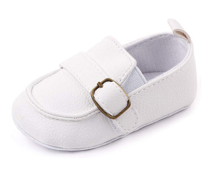 LONSOEN Baby Girls Boys Loafers Prewalker Dress Crib Shoes