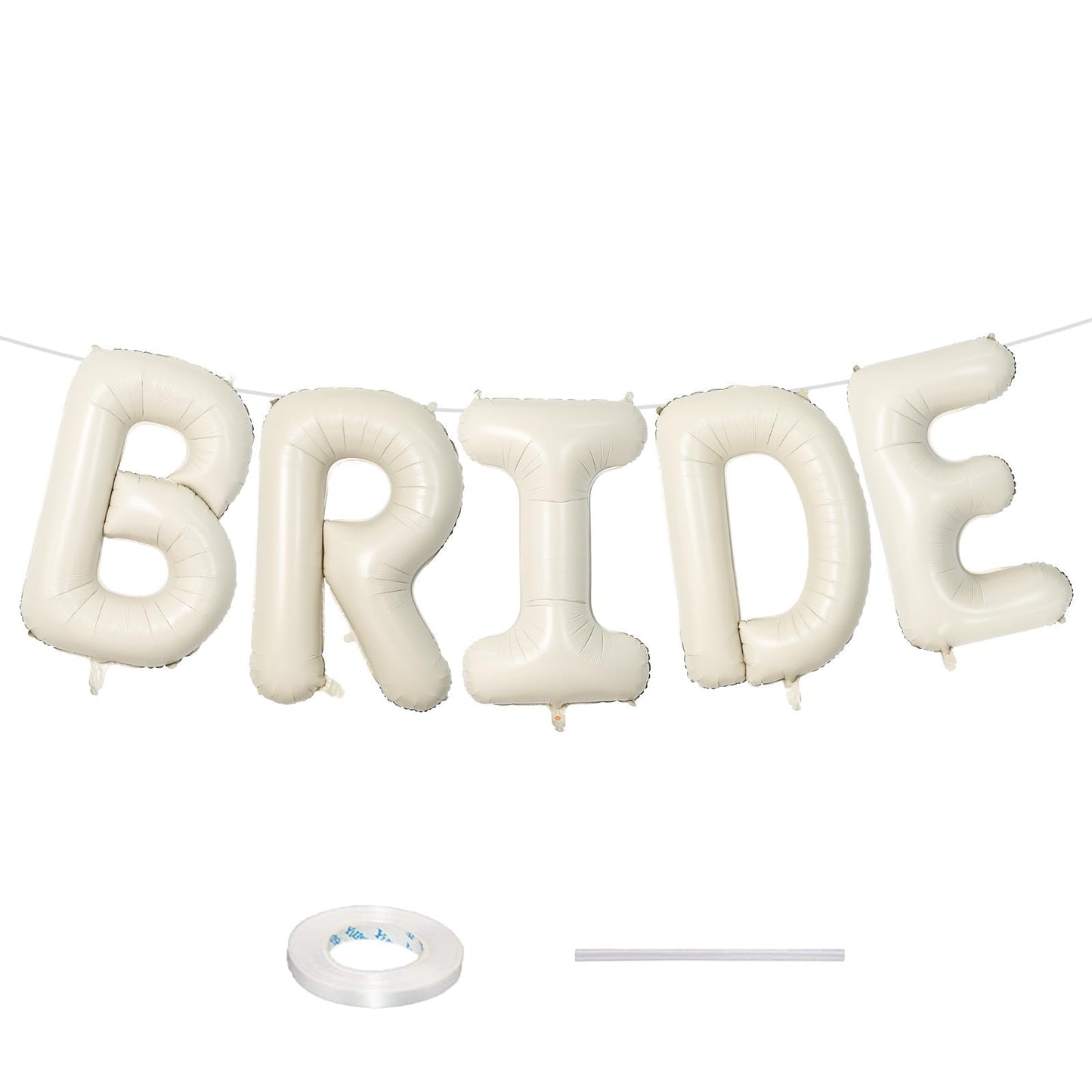 40 Inch Beige OH BABY Balloon for Baby Shower, Large Cream White Oh Baby Balloons Letters with Ribbon, Neutral Ivory Alphabet Oh Baby Balloon Banner Sign for Gender Reveal Backdrop Party Decorations