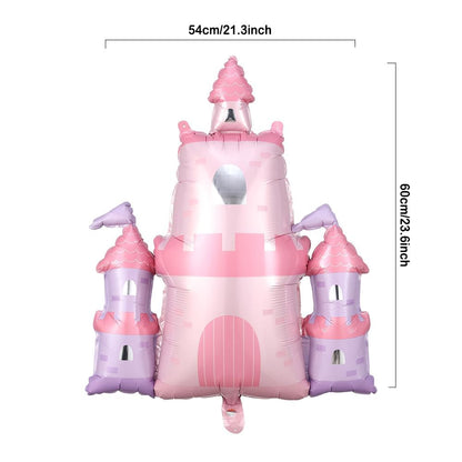 Princess Birthday Party Decorations 150Pcs Pastel Macaron Princess Balloon Arch Garland Kit with Crown and Castle Foil Balloon for Princess Theme Birthday Baby Shower Party Decorations