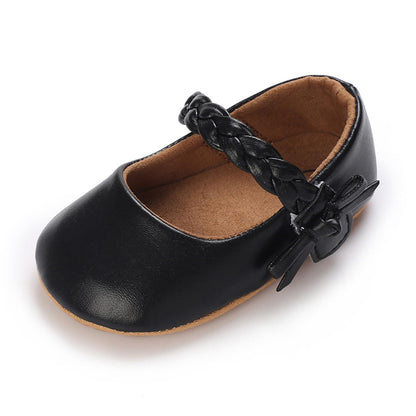 COSANKIM Baby Girls Mary Jane Flats Shoes Anti-Slip Rubber Sole Infant Toddler Princess Wedding Dress Shoes