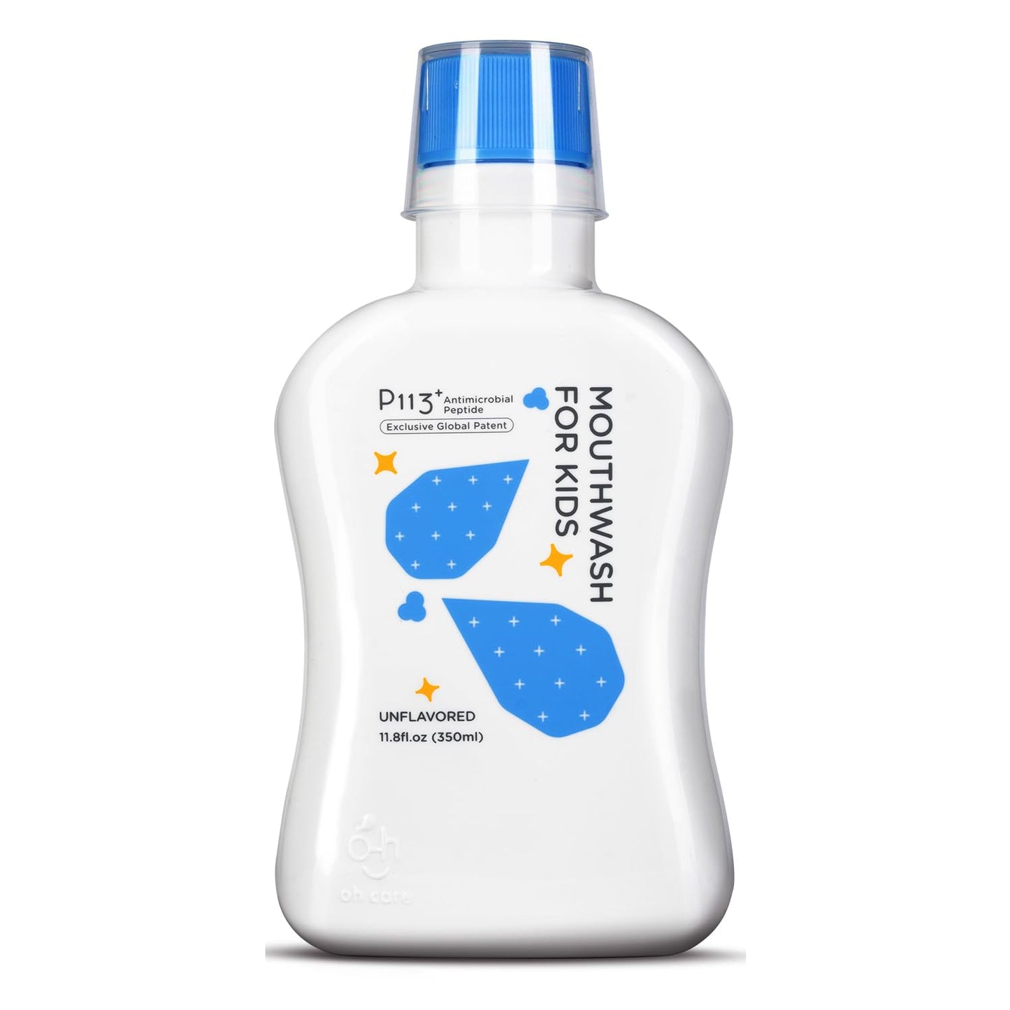 Mouthwash for Kids P113+ Peptide Anti Cavity Mouth Rinse Alcohol Free for Teeth and Gums Safe Oral Hygiene for Newborn to Toddler 11.08 fl oz (11.08 Fl oz, Strawberry)