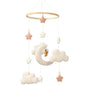 Crib Mobile for Boys Girls, Cute Stars Moon Cloud Boho Gender Neutral Hand-Crocheted Mobile for Baby Nursery Ceiling Mount Unisex