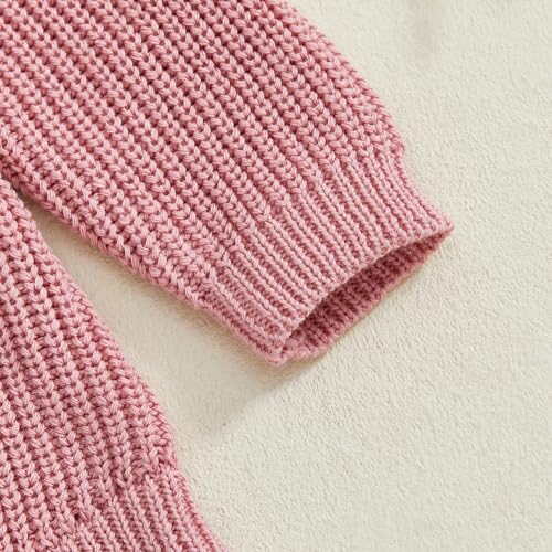 Baby Girl First Birthday Outfit One Year Old Strawberry Embroidery Knit Sweater Romper Warm Fall Winter Clothes
