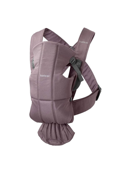 BabyBjörn Baby Carrier Mini, 3D Jersey, Light Beige | Newborn Carrier (7-25 lbs), Ergonomic, Easy-to-Use