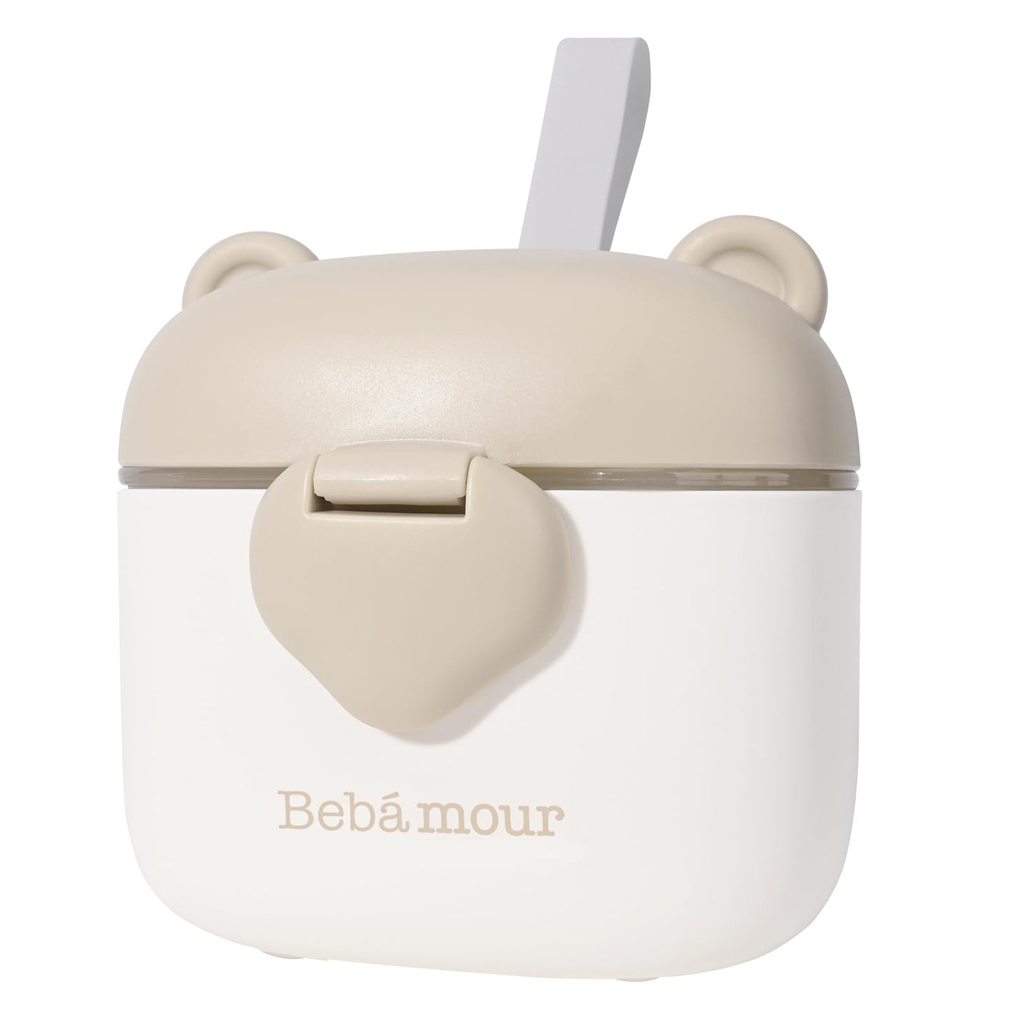 Bebamour Baby Formula Dispenser On The Go, Formula Container to Go, Formula Holder for Travel, Candy Fruit Snack Storage Container with Scoop and Leveller (Black)