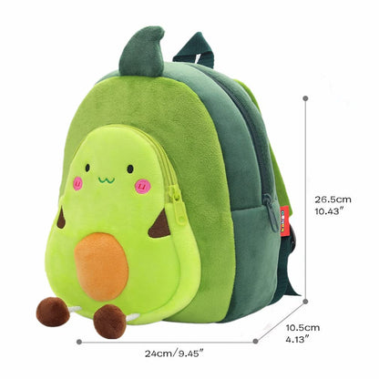 Toddler Backpack for Boys and Girls, Cute Soft Plush Animal Cartoon Mini Backpack Little For Kids 2-6 Years (Cows)