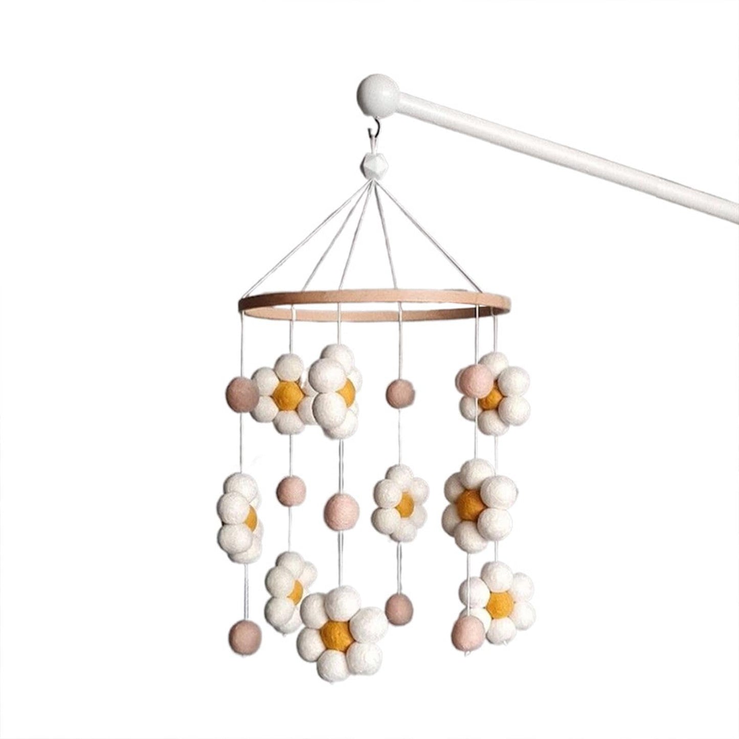 Baby Crib Mobile Crib Hanging Toy, Boho, Stroller Hanging Toy, Wind Chime Photography Props for Stroller, Nursery, Style B
