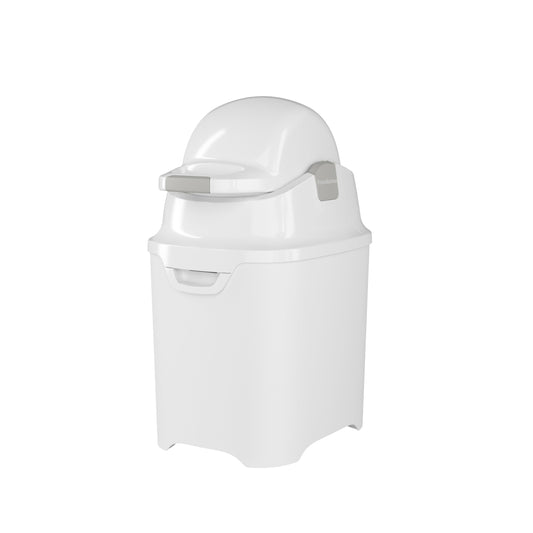 Foundations Mini Diaper Pail with Airtight Lid - Durable & Odorless Diaper Disposal, Large Capacity, Holds up to 30 Newborn Diapers, Refill with Any Bags - Pink