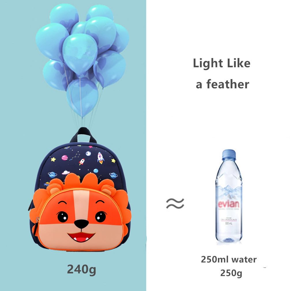 Toddler Backpack Neoprene Zoo Kids Casual Backpack Water Resistance Kindergarten Preschool Bags for Little Boys Girls (Giraffe)