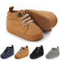 Meckior Toddler Baby Boys Girls High Tops Ankle Sneakers Soft Anti-Slip Sole PU Leather Moccasins Infant Newborn Prewalker First Walking Crib Shoes