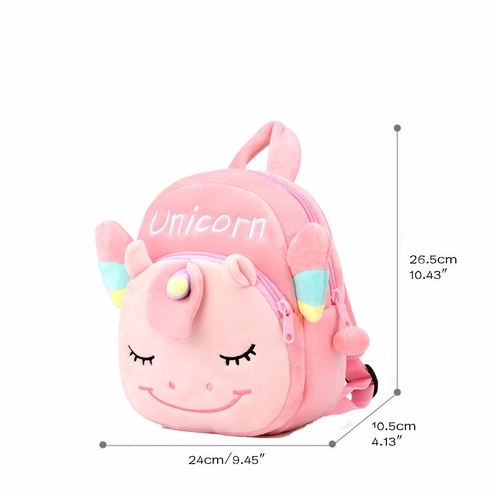 Cute Toddler Backpack Plush Animal Cartoon Mini Travel Daycare Bag for Baby Girl Boy 2-6 Years (Shark Blue)
