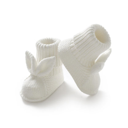 Baby Booties Newborn First Walkers Soft Knit Boots Warm Knitted Crib Shoes for Boy Girl Crochet Infant Sock