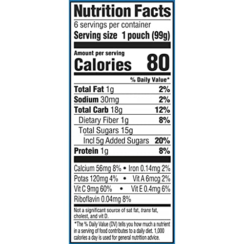Gerber Baby Food Pouches, Toddler 12+ Months, Assorted Fruit Variety Pack, 3.5 Ounce (Set of 18)