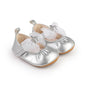 HsdsBebe Infant Baby Girls Mary Jane Flats Bow Non-Slip Soft Sole Princess Toddler First Walkers Sneaker Wedding Dress Shoes