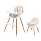 PandaEar 3-in-1 High Chairs for Babies Toddlers, Convertible Infant Highchair with Removable Tray & Safety Harness Adjustable Legs