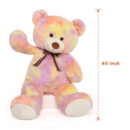 Tezituor 59" Gaint Teddy Bear Stuffed Animal,5ft Life Size Big Teddy Bears,Light Brown Cute Soft Plush Toy,Gifts for Kids Girls Boys Girlfriend Valentine,Christmas,Birthday,Baby Shower,Wedding Party