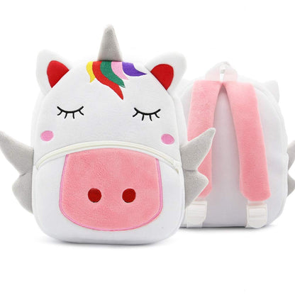 Ladyzone Toddler Backpack Zoo Animals Backpacks Cute Plush Bag Cartoon 10" Preschool Book Bag For 2+ Years Girls Boys