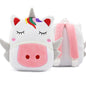 Ladyzone Toddler Backpack Zoo Animals Backpacks Cute Plush Bag Cartoon 10" Preschool Book Bag For 2+ Years Girls Boys