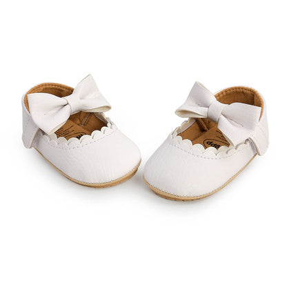 COSANKIM Baby Girls Mary Jane Flats Shoes Anti-Slip Rubber Sole Infant Toddler Princess Wedding Dress Shoes